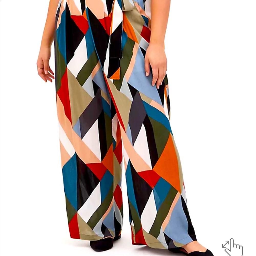 Torrid Geo Print Wide-Leg Pants (Size 5x) - NWT
